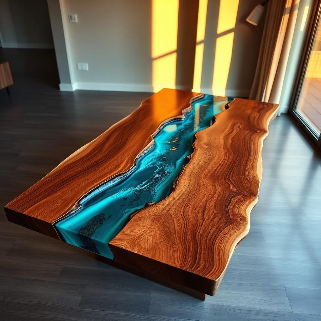 River Table z orzecha